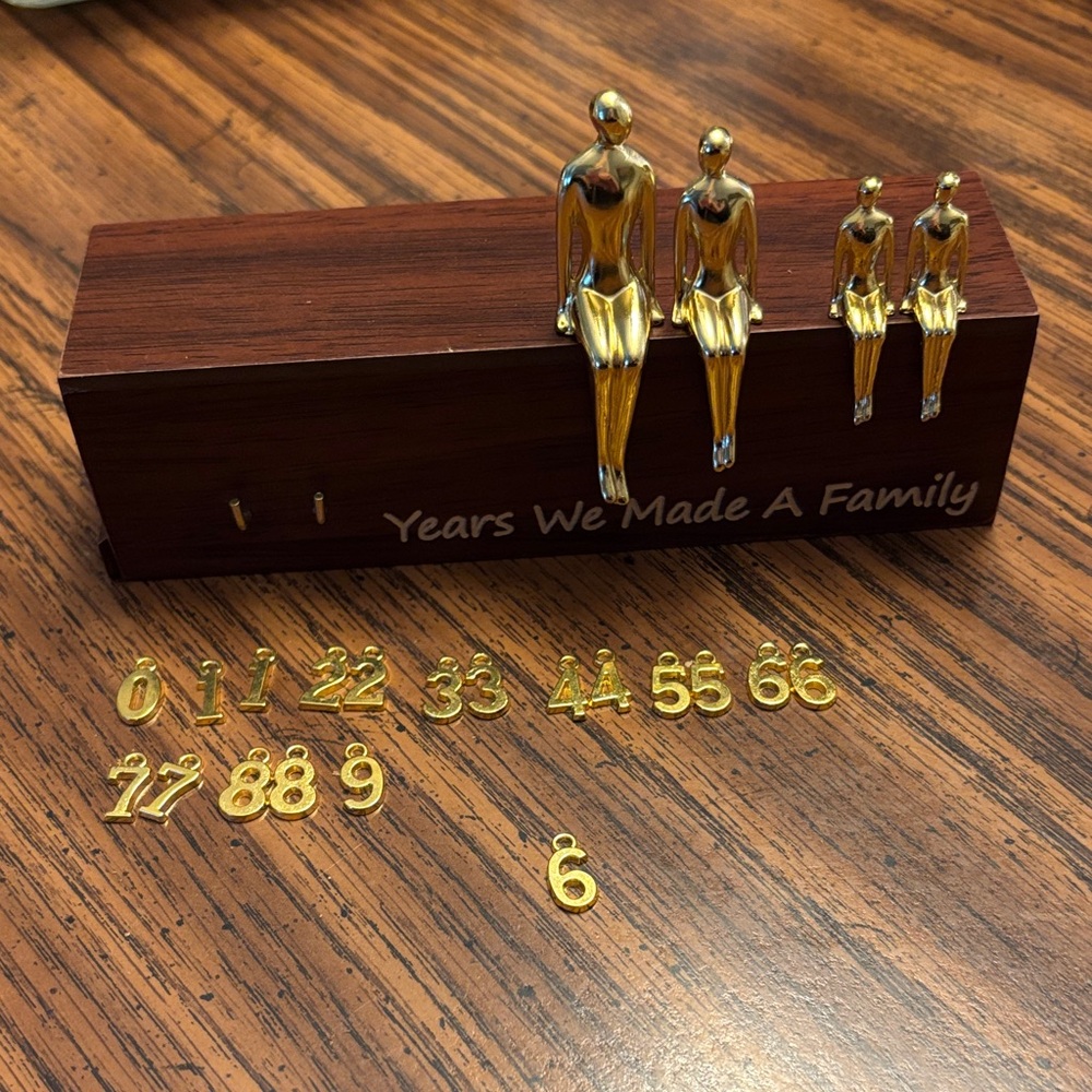 "We Made A Family" Parent or Grandparent - 2 Child Anniversary Gift